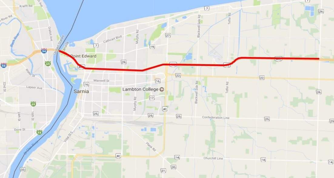Situation involving individual on Bluewater Bridge causes heavy delays on Hwy 402 WB - image