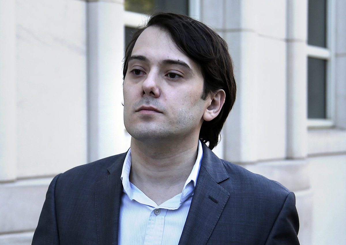 Former Turing Pharmaceuticals CEO Martin Shkreli arrives to federal court in New York, Monday, June 26, 2017.