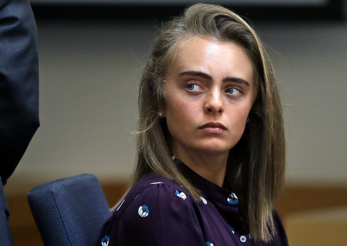 Defendant Michelle Carter listens to testimony at Taunton District Court in Taunton, Mass., in Taunton, Mass., Thursday, June 8, 2017.