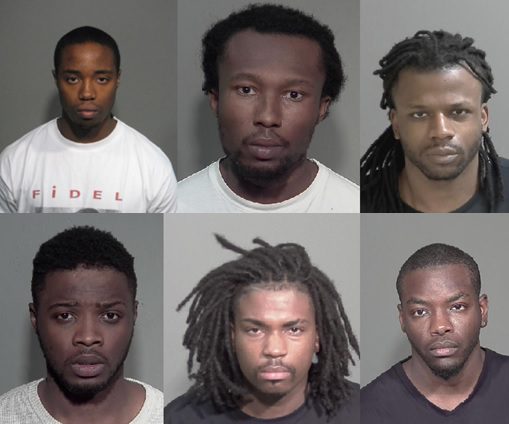 Montreal police have arrested seven men wanted in connection with a series of violent crimes. Wednesday, June 7, 2017.