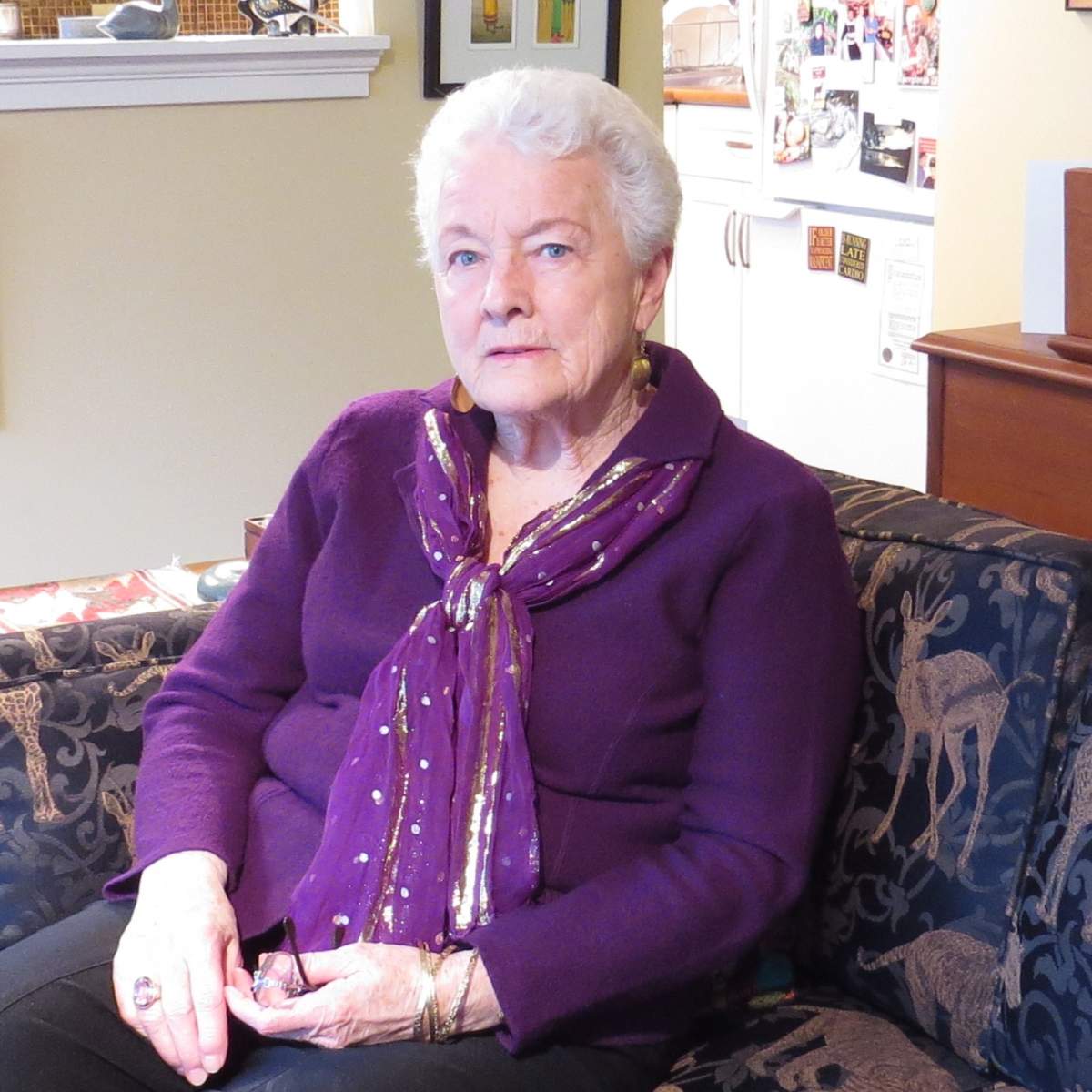 Nancy stays social by going to the fitness centre four times a week.