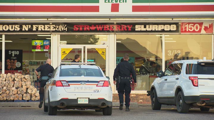 Witnesses told Saskatoon police a man entered the convenience store with a small handgun early Wednesday morning.
