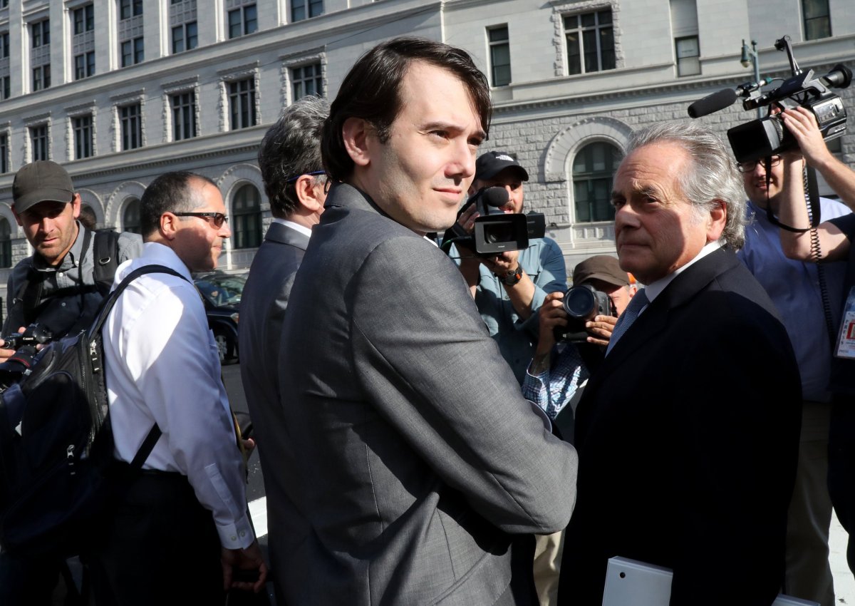 Martin Shkreli, former chief executive of Turing Pharmaceuticals, leaves the United States Federal courthouse in Brooklyn, New York, USA, 26 June 2017. 
