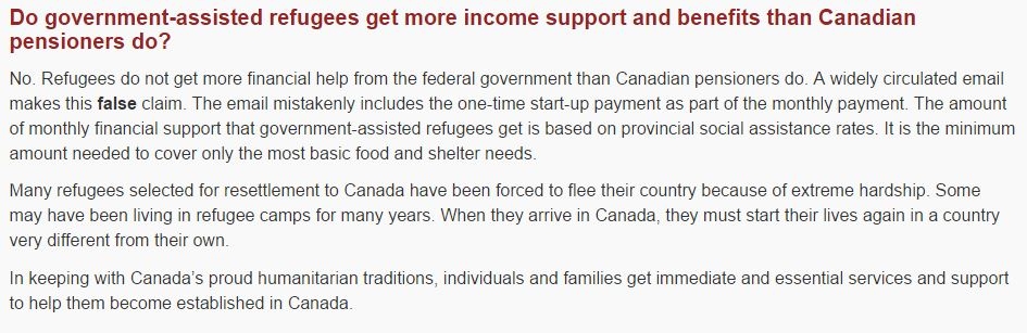 How true is it? Refugees get more money for support than pensioners - image