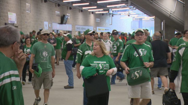 The stadium was full of people dressed in 'Rider green'