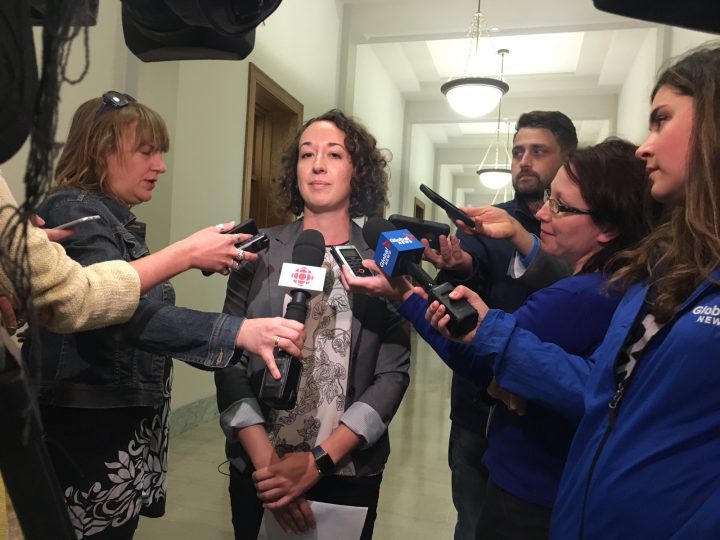 Saskatchewan New Democrats Interim Leader Nicole Sarauer.