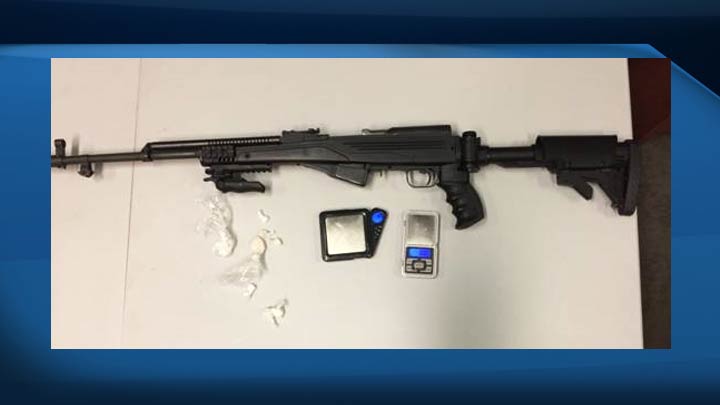 Drug trafficking and firearm charges have been laid after the Prince Albert Integrated Street Enforcement Team executed a search warrant on Wednesday afternoon.