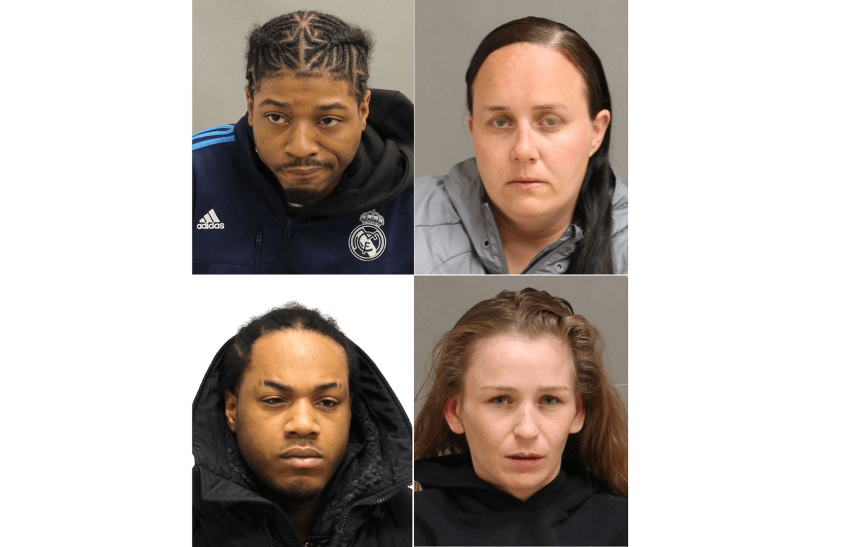 Andre Allen, 26, Krystle Cormack, 33, Mark Bollers, 27, and Toni Baxter, 26, have been charged in connection with a violent home invasion.