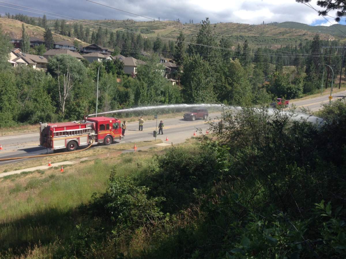 Trees down, power knocked out for time in Kelowna neighborhood - image