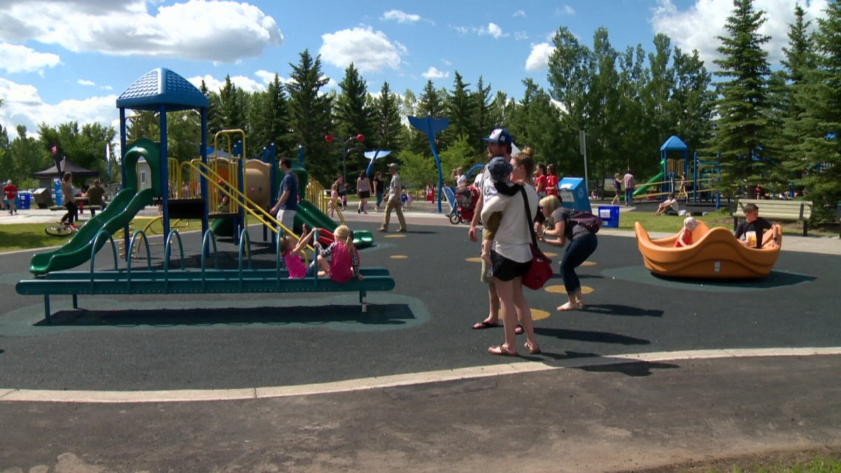 Calgarians celebrated the reopening of Variety Park Saturday. 