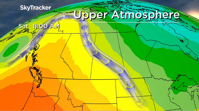 An upper ridge of high pressure builds back in the sunshine and warm air just in time for the first weekend of summer.