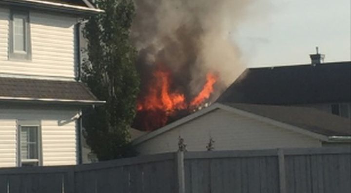 Fire crews were called to a home in the area of 56 Avenue and 203 Street on Thursday evening.