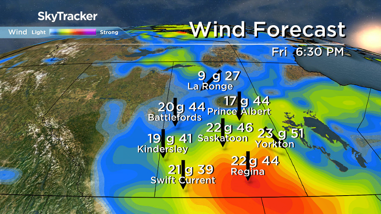 Northerly winds will keep conditions fairly breezy on Friday across the region.