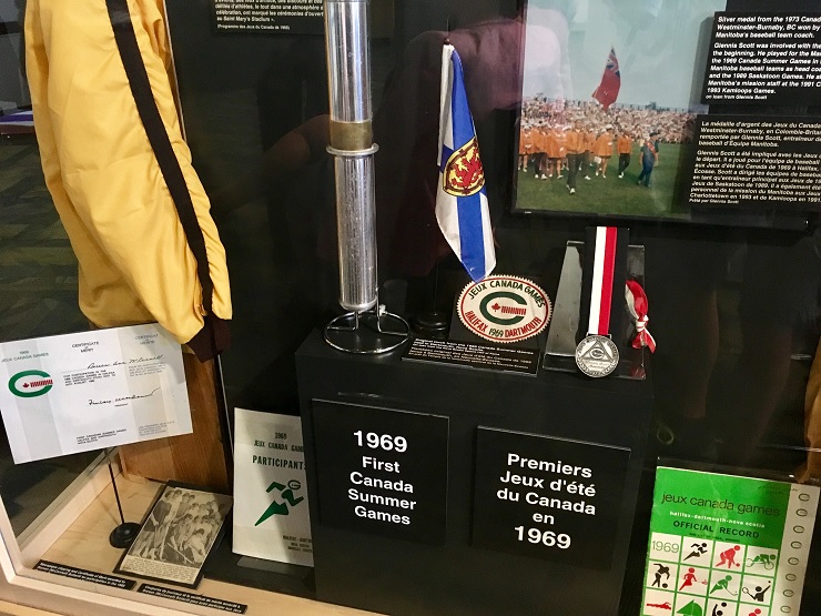 The torch used in the first Canada Summer Games in 1969. 