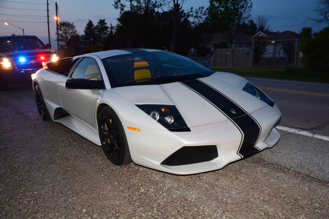 York Regional Police seized a 2008 Lamborghini after it was clocked at twice the speed limit in Vaughan on Sunday. 