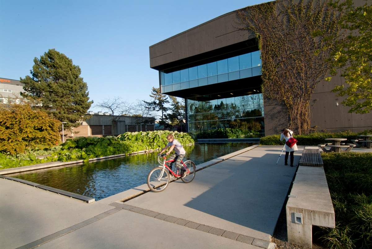 The library at Langara College in Vancouver, B.C., Canada.