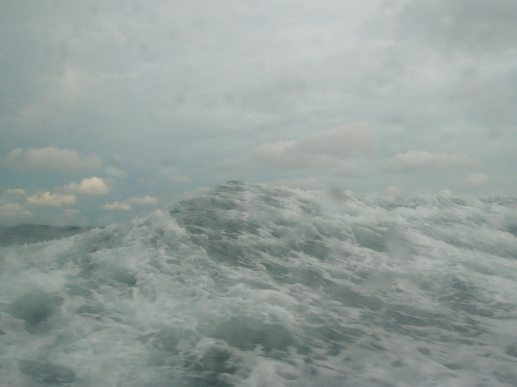 The Atlantic Ocean after a hurricane.