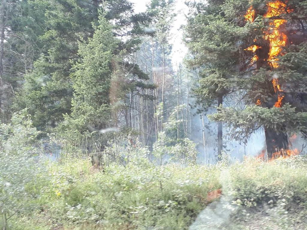 Inside the 100 Mile House evacuation zone.