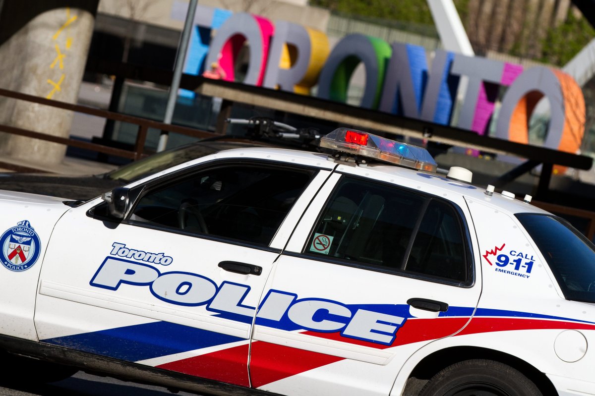 Toronto police cruiser at Nathan Phillips Square on May 8, 2016. 