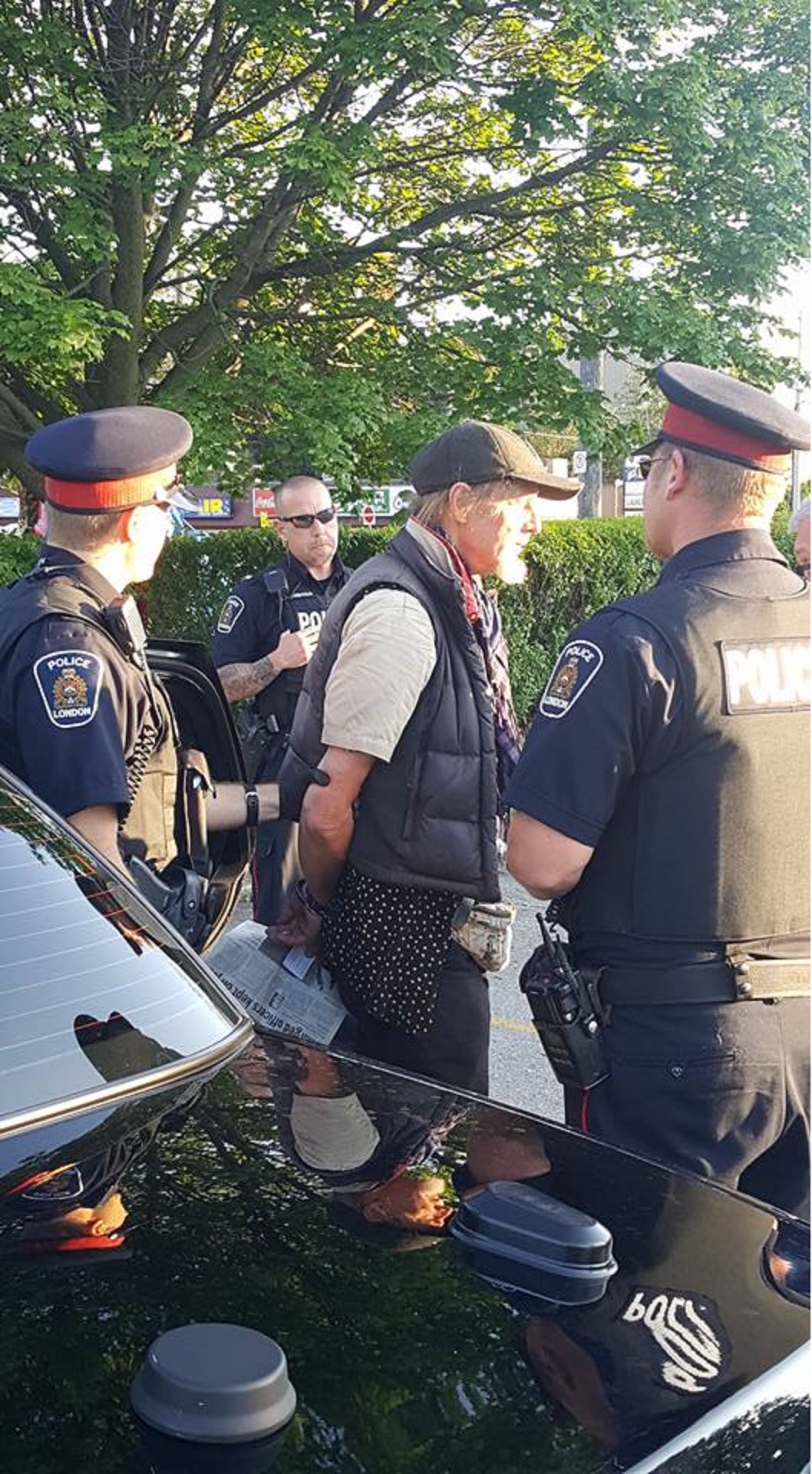 Sunny James was briefly arrested by London police.  