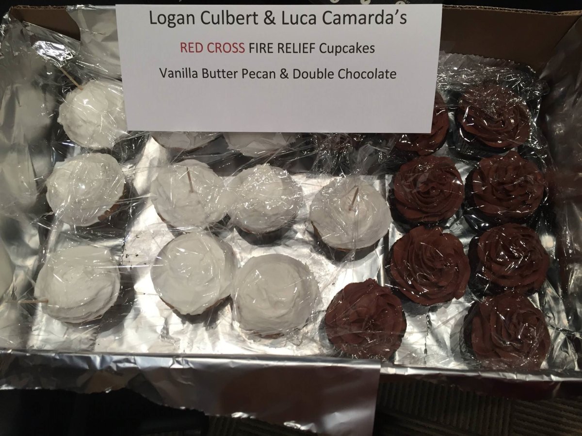 Two Coquitlam kids sell cupcakes, raise hundreds of dollars for B.C. wildfire evacuees - image