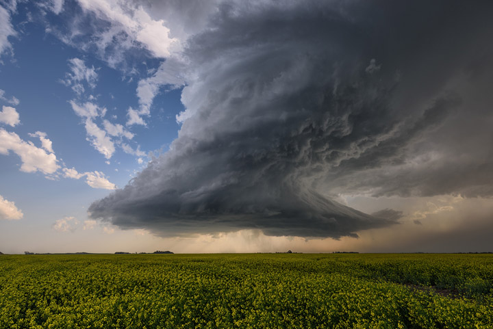 July 18: This Your Saskatchewan photo of a tornado warned storm on Sunday was taken by Jeff Wizniak near Perdue.
