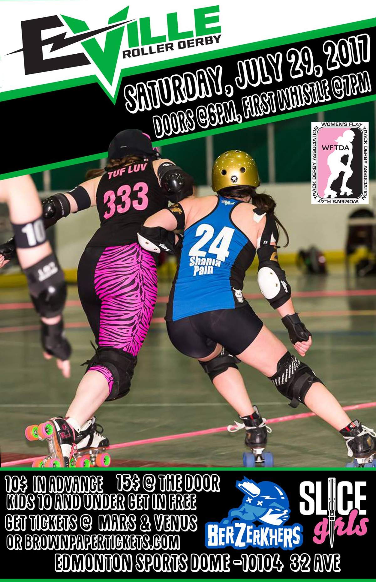 E-Ville Roller Derby Presents the Slice Girls VS the Berzerkhers - image