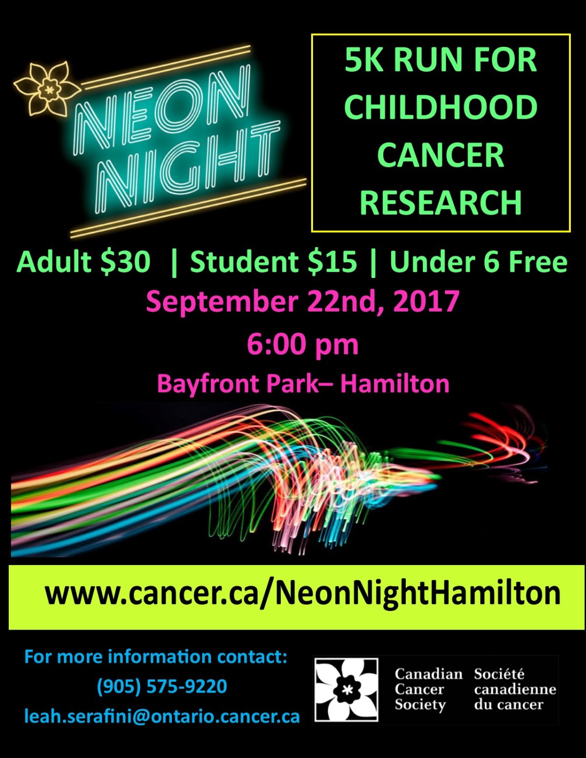 Neon Night 5K Run For Childhood Cancer Research - image