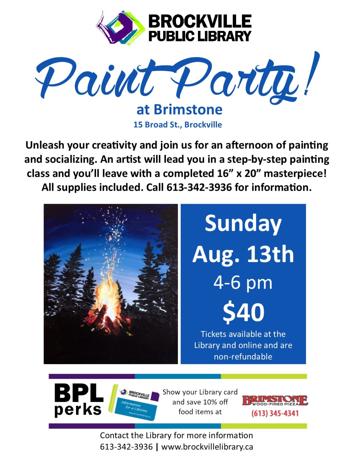 Paint Party Fundraiser for the Brockville Public Library - image