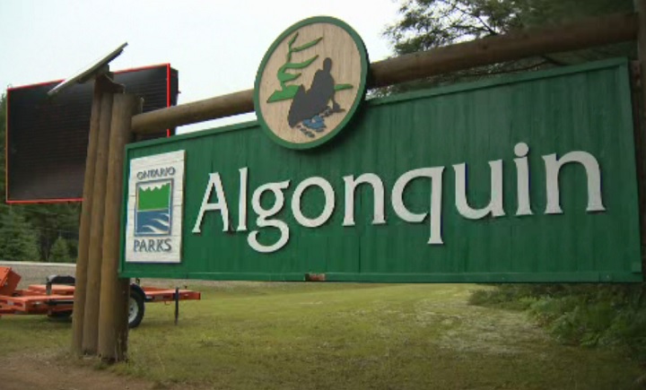 File photo of the entrance of Algonquin Provincial Park.