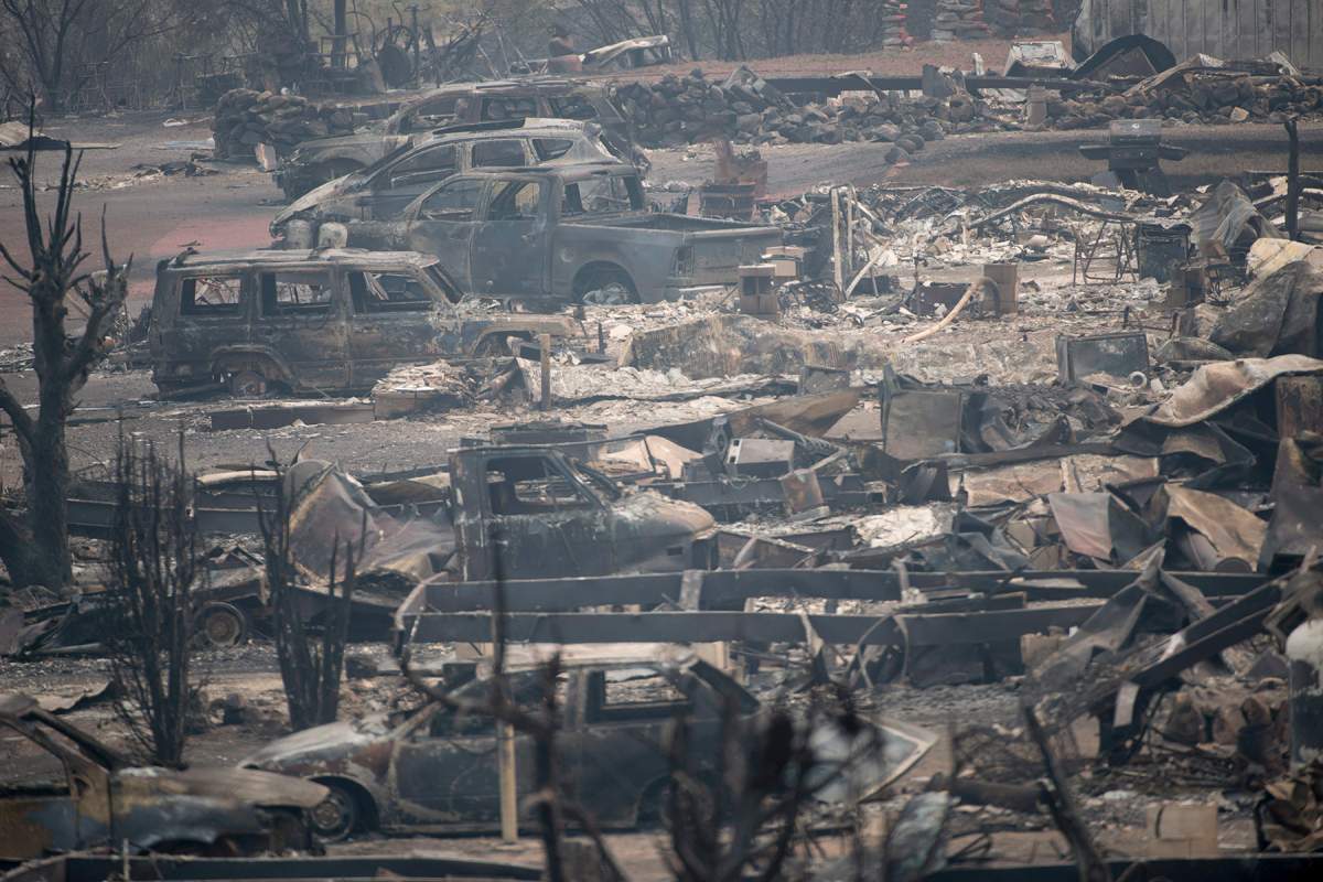 The area of Boston Flats, B.C. is pictured Tuesday, July 11, 2017 after a wildfire ripped through the area earlier in the week. 