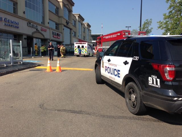 A car crashed into a Bone and Biscuit pet food store at 14119 23 Ave. in southwest Edmonton’s Magrath neighbourhood. July 14, 2017.