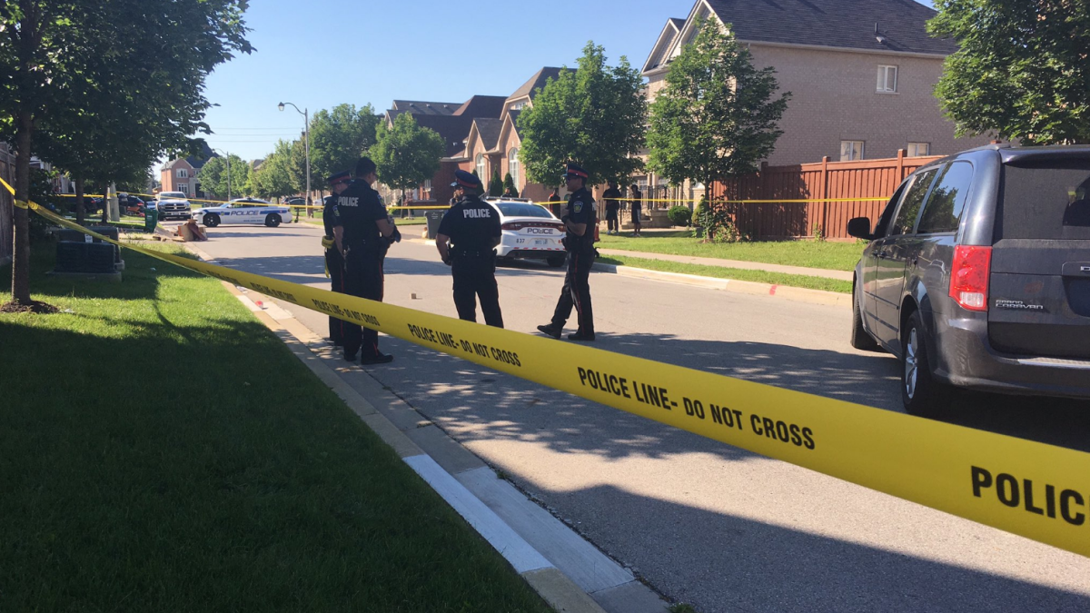 Peel police responded to the northeast end of Brampton on Wednesday afternoon after reports of a shooting.
