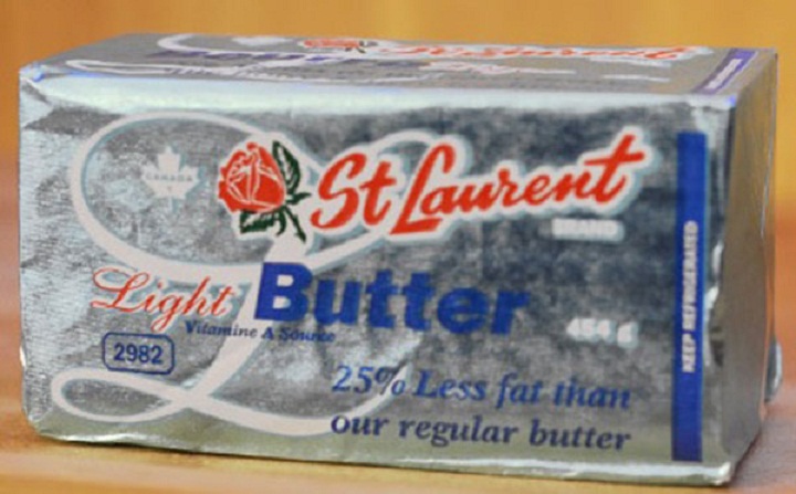 One of the brands of butter sold in Quebec that is the subject of a recall issued by the Canadian Food Inspection Agency on Sunday, July 23, 2017.