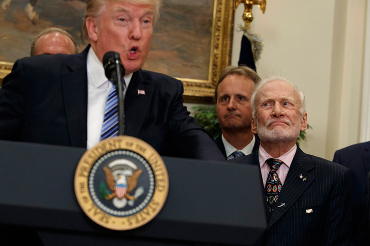 Buzz Aldrin and Trump