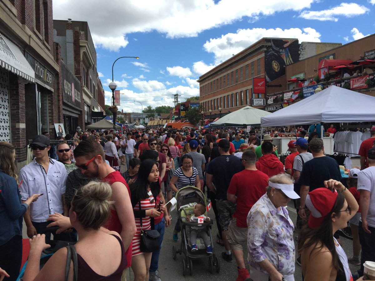 Vendors took over Osborne Street to celebrate Canada 150.