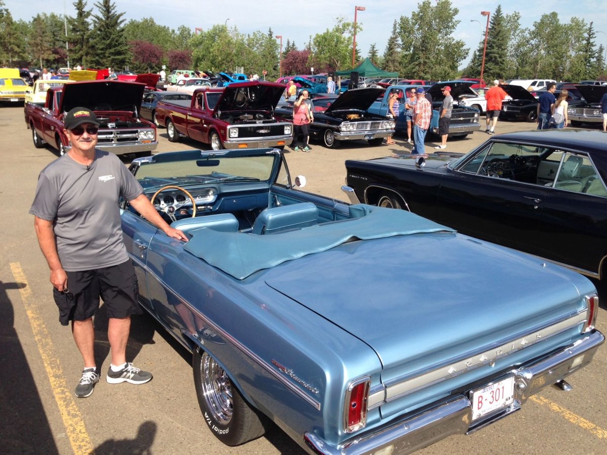 The Mainstreet Cruisers club hosts a car show as a fundraiser for two Edmonton organizations, Sunday, July 9, 2017. 