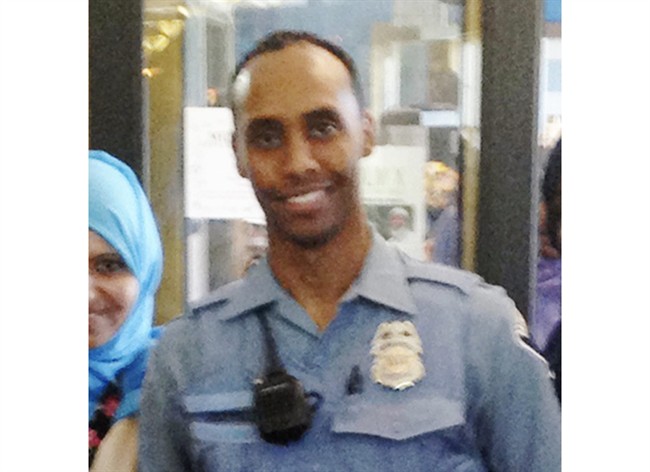 In this May 2016 image provided by the City of Minneapolis, police officer Mohamed Noor poses for a photo at a community event welcoming him to the Minneapolis police force. Noor, a Somali-American, has been identified by his attorney as the officer who fatally shot Justine Damond.