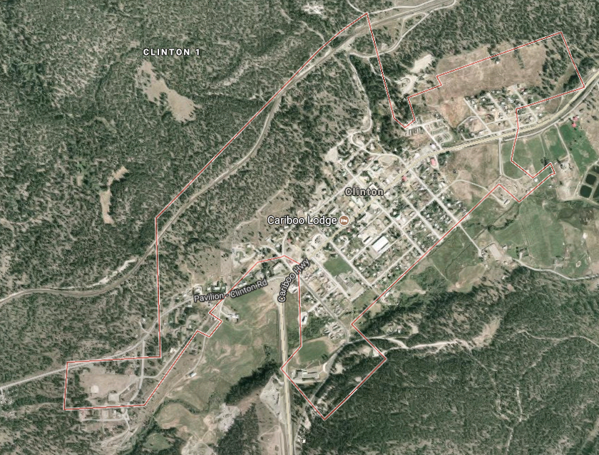 Google Maps image of the Village of Clinton.