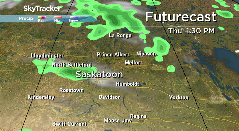 Clouds and a slight chance of showers move into the area on Thursday.