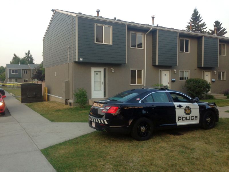 Calgary police on scene at 219 90 Avenue S.E. on Wednesday, July 19, 2017.