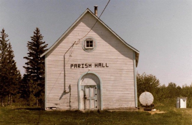 The Parish Hall is seen in this undated handout photo. Fire has destroyed the building that stood in a northern Saskatchewan community since the 1890s.