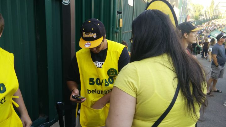 By kickoff time for the game between the Eskimos and the Ottawa Redblacks at Edmonton's Commonwealth Stadium, the Eskimos tweeted that the 50/50 jackpot had ballooned to a staggering $265,000.