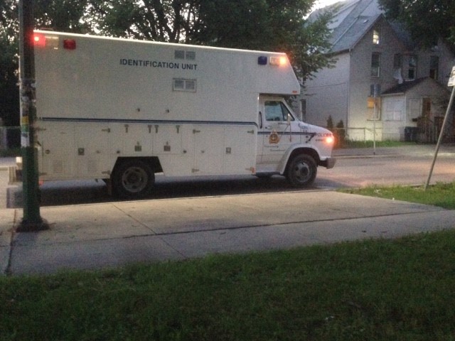 The Winnipeg police identification unit was on scene investigating at a North Point Douglas home.
