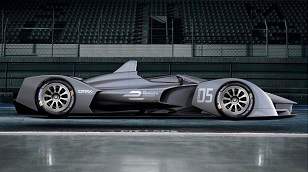 The Formula E prototype which will be used during the 2019 season.