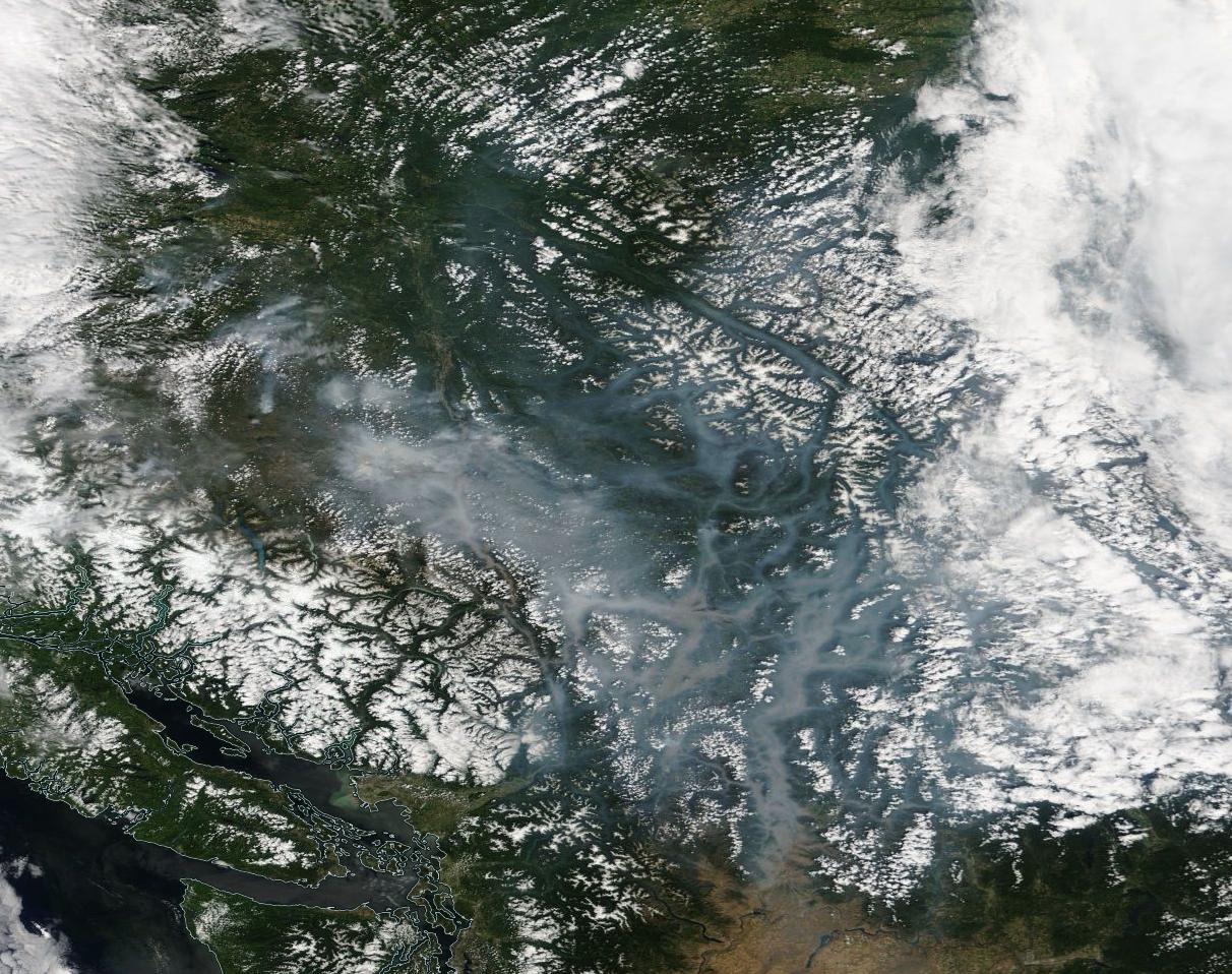 What B.C.’s Wildfires Look Like From Space | Globalnews.ca