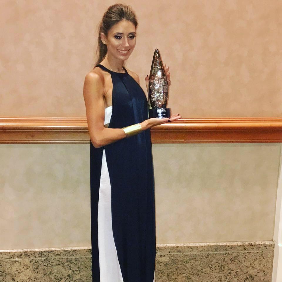 Florencia Taylor of London was named the makeup artist of the year at the 2017 NAHAs in Las Vegas.