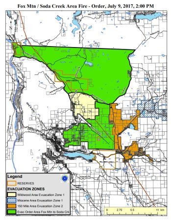 Williams Lake wildfires continue to rage as evacuations remain in place ...