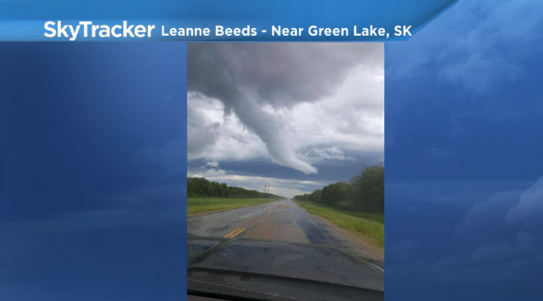 Funnel cloud spotted near Green Lake on Monday, July 3, 2017 around 4:30pm.
