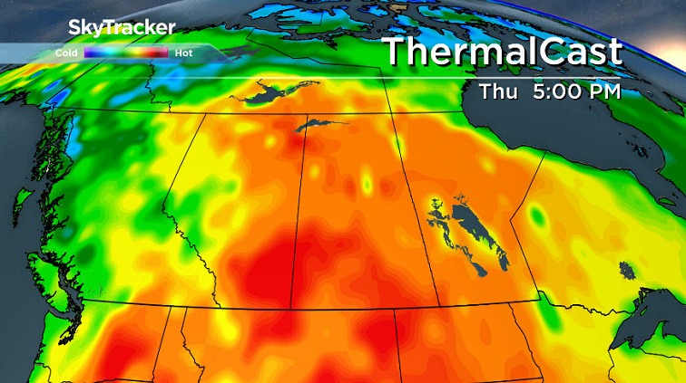 30 degree heat moves in for the rest of the week.